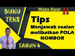 Daripada sistem nombor asas 10 maka lahirlah pelbagai istilah dan antaranya ialah nombor bulat. Matematik Tahun 4 Tips Menjawab Soalan Pola Nombor Buku Teks Muka Surat 11 Youtube