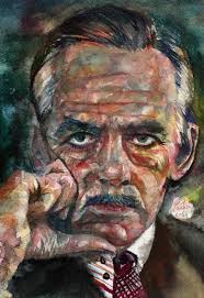 EUGENE O'NEILL Watercolor Portrait