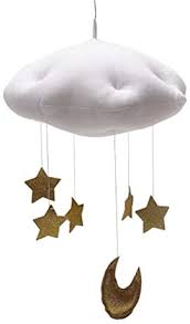 Check out this simple, yet luxurious bedroom ceiling! Bestoyard Baby Nursery Ceiling Mobile Crib Mobile Clouds Moon Stars Ceiling Hanging Decorations Kids Room Baby Shower Decoration White Clouds And Golden Stars Buy Online At Best Price In Uae Amazon Ae
