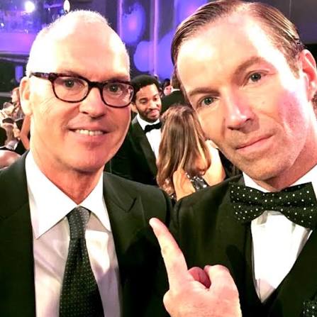 Mark S. Allen meets Michael Keaton on his birthday