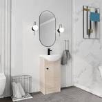 Amazon.com: ARTCHIRLY 18 Inch Wall-Mounted Bathroom Vanity ...