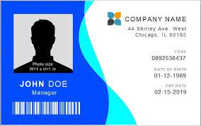 If an employee lost his photo id card, he should immediately report it to get a replacement. Free Id Card Template 18 Best Identification Card Designs Word Excel