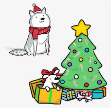 Cartoon happy dog wagging his tail and watching a falling snowflake #1443934. Free Christmas Dog Clip Art With No Background Clipartkey