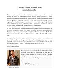 12 angry men is suitable for grades 8 and up and is a great introduction to students in reading and understanding drama as well as our legal system. 12 Angry Men Assignment 2012237 Bias Psychological Concepts