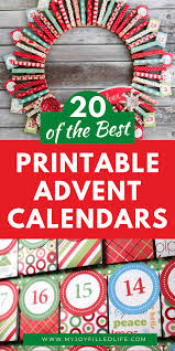 Free Printable Advent Calendars In 2020 Printable Advent Calendar Advent Calendars For Kids Christmas Advent Calendar