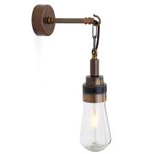 They are commonly used in kitchens, hallways porches, bathroom, dining rooms, and corridors. Rustic Bathroom Wall Light With Hook And Chain Ip65 Casa Lumi
