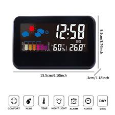 Calendar Countdown Thermo Digital Clock In 2020 Clock Digital Clocks Large Digital Wall Clock