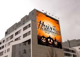 Download Spectacular Halloween Party Billboard Psd Mockup Billboard Mockup Poster Mockup Psd Billboard PSD Mockup Templates
