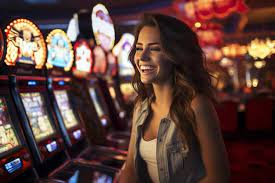 Radiant Young Woman Strikes It Lucky at Casino Slot Machines A Captivating  Scene of 32 03182 02 | Premium AI-generated image