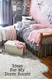 Dorm Room Ideas 87 Cute Aesthetic Ideas For Your Dormroom In 2021 Dorm Room Wall Decor Dorm Room Diy Dorm Room Bedding