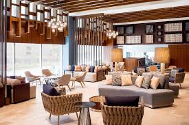Indidesign Renovates Hilton Garden Inn Waikiki Beach In 2020 Hotel Furniture Design Hotel Lounge Hotel Lobby Design
