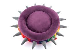 20% off with code fourthjuly21. Rainbow Spiked Pet Bed P L A Y