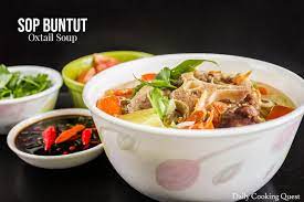 Sop Buntut Oxtail Soup Recipe Oxtail Soup Soup Recipes Cooking