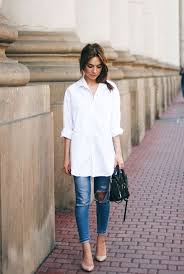 10 Fresh Ways To Wear A White Shirt Be Daze Live Fashion White Shirt And Jeans White Shirt Outfits