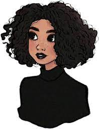 How to draw curly hair step by step wakes told in this article! Download Girl Draw Black Curlyhair Black Girl With Curly Hair Drawing Full Size Png Image Pngkit