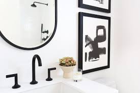Stools become both side tables and extra seating. 21 Small Bathroom Decorating Ideas
