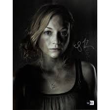 Emily Kinney "Beth Greene" The Walking Dead Signed 11x14 BECKETT Grad  Collection