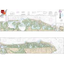 Small Format Noaa Chart 12316 Intracoastal Waterway Little Egg Harbor To Cape May Atlantic City