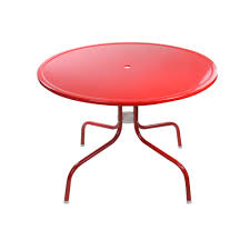 Are there any vintage wood dining tables left? 39 25 Inch Outdoor Retro Metal Tulip Dining Table Red Walmart Canada