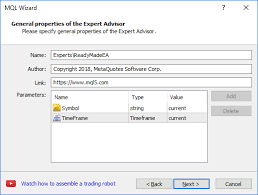 Creating A Ready Made Expert Advisor Mql4 Mql5 Wizard