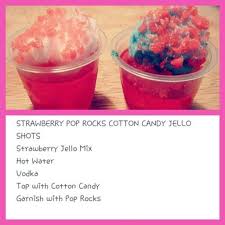 Strawberry Pop Rocks Cotton Candy Jello Shots Looks Yummy Jello Shot Recipes Best Appetizer Recipes Smoothie Recipes Strawberry