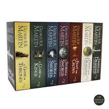 How many books does each season of game of thrones cover? 7 Books Game Of Thrones Deluxe Complete Boxed Set Uk Edition By George R R Martin Shopee Philippines