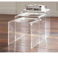 Add nescafe original instant coffee 300g add nescafe original instant coffee 300g to basket. Tesco Direct Homcom 3pc Acrylic Perspex Nesting Tables Clear Coffee Table Small Space Coffee Table Acrylic Side Table