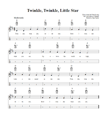 How to play twinkle twinkle little star on guitar. Twinkle Twinkle Little Star Easy Mandolin Sheet Music And Tab With Chords And Lyrics