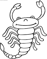 Scorpion Coloring Pages Preschool And Kindergarten Free Printable Coloring Pages Zodiac Signs Colors Coloring Pages