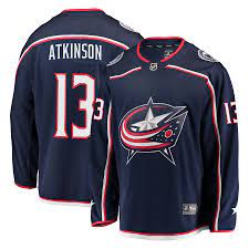 Get the latest news and information for the columbus blue jackets. Men S Fanatics Branded Cam Atkinson Navy Columbus Blue Jackets Home Premier Breakaway Player Jersey