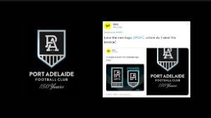 Logo of the port adelaide fc, when the club adopted the black and white wharf pylon guernsey and the magpie emblem in 1902. Port Adelaide Power Accused Of Copying Design For New Logo From Australian Designer Sporting News Australia