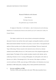 The framework or methodology of the proposal. Pdf Research Methods On The Internet
