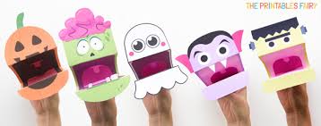 We know that means lots of candy, costumes, and fun activities. Printable Halloween Puppets The Printables Fairy