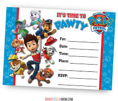 Free anonymous url redirection service. 31 Pup Tastic Paw Patrol Invitations To Diy Free Or Ship Asap