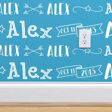 Boys Personalized Name And Birthdate Bab Spoonflower I think i actilly remade alex wow. spoonflower