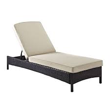 Get free shipping on qualified plastic frame outdoor chaise lounges or buy online pick up in store today in the outdoors department. Palm Harbor Outdoor Wicker Chaise Lounge In Brown W Sand Cushions Crosley Ko70093br Sa