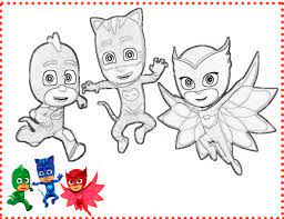 Dibujos de pj masks para colorear en colorear.net. Dibujos Para Colorear Super Heroes En Pijamas Novocom Top