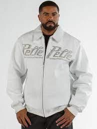 Pelle Pelle White Plush Croc Club Leather Jacket Leather Jacket Style Pelle Pelle Jackets Jackets