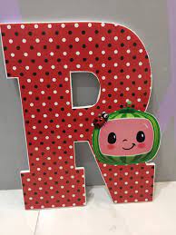 Laminated tracing worksheets  phase out. Diy Letter Standee Cocomelon El Ey Balloons And More Facebook