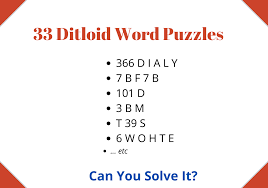 50 W T L Y L Ditloid Word Puzzles With Answers Forward Junction Puzzles
