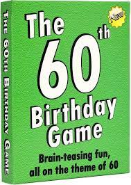 60th birthday party trivia game. Buy The 60th Birthday Game A Fun Gift Or Present Specially For People Turning Sixty Also Works As An Amusing Little 60th Party Quiz Game Idea Or Icebreaker Online In Taiwan B003z2eh36
