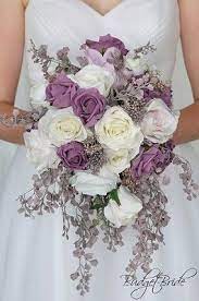 Below are some sample standard bouquets that are included in our packages without an upgrade. Cascading Teardrop Light Lavender Wisteria And White Wedding Flower Brides Bouquet With Lil Purple Bridal Bouquet Purple Wedding Bouquets Light Purple Wedding