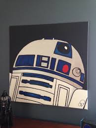 For Xander S Star Wars Room Acrylic On Canvas I Ve Always Loved Painting And Now I Get To Creat Star Wars Painting Star Wars Canvas Painting Star Wars Room