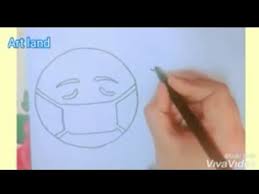 رسم ايموجي مريض للمبتدئين والأطفال خطوه بخطوه رسم كورونا how to draw sick emoji go corona drawing youtube sick emoji easy drawings peace gesture