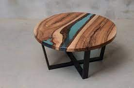 Round epoxy resin coffee table. Round Resin Coffee Table Blue Epoxy End Table Made European Etsy Resin Coffee Table Coffee Table Live Edge Coffee Table