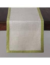Solino Home 100 Pure Linen Table Runner Concordia Natural Fabric Rectangular Table Runner 14 X 72 In Linen Table Runner Green Table Runner Rectangular Table
