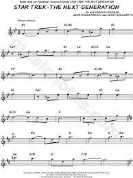 Star Trek The Next Generation From Star Trek The Next Generation Sheet Music Leadsheet Flute Violin Oboe Star Trek Theme Star Trek Music Sheet Music