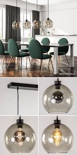 4 lichts eettafelhanglamp glas grijs lampen eetkamer verlichting lampen tafel