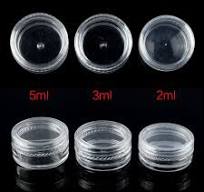 5g Clear Small Plastic Jars With Lid Mini Empty Cosmetic ...