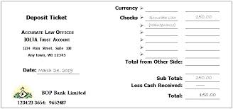The last thing you want is to fill a check out to the wrong person (who may just go ahead and cash it) or write the name incorrectly and have to pay a fee because they weren't. Printable Free Deposit Slip Template And Examples For Bank